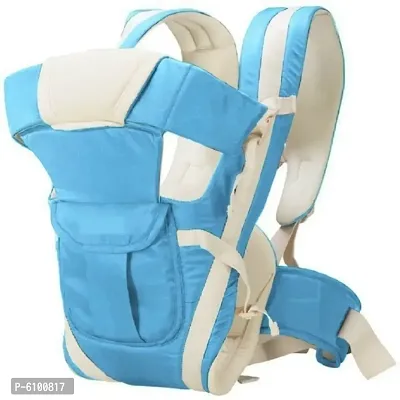 Kids 4-in-1 Adjustable Baby Carrier Cum Kangaroo Bag/Honeycomb Texture Baby Carry Sling/Back/Front Carrier for Baby with Safety Belt and Buckle Straps Pack of 1-thumb0