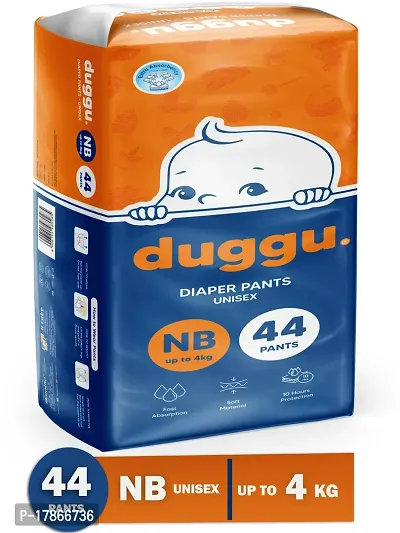 Duggu Baby Diaper Pants UP to 10 hrs Absorption Up to 4 Kg New Born-44 Pcs - New Born-thumb0