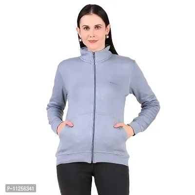 Women Long Sleeve Jacket with Pockets-thumb0
