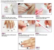 lele? artificial nails 100 with glue-thumb4