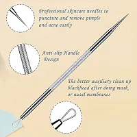 Lele Blackhead Remover Pimple Popper Tool Kit, 5 Pack Professional Comedones Extractor Acne Removal Kit for Blemishs, Whitehead Popping, Zit Removing for Nose Face - with solid Leather Case-thumb4