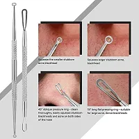 Lele Blackhead Remover Pimple Popper Tool Kit, 5 Pack Professional Comedones Extractor Acne Removal Kit for Blemishs, Whitehead Popping, Zit Removing for Nose Face - with solid Leather Case-thumb3