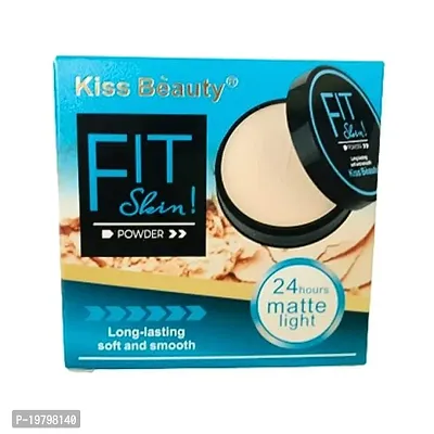 KissBeauty FIT Skin Long Lasting Matte Powder Compact (Shade 02)