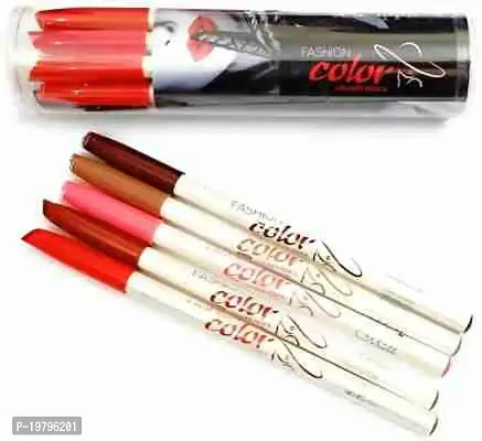 Me Now Super Matte Lip Liner Pencil, Matte Finish, (Set Of 12) P102 - Multicolor-thumb4