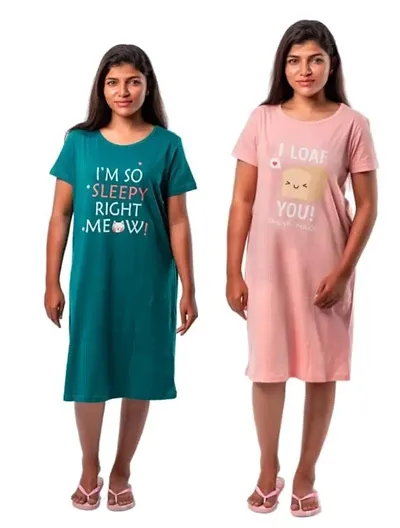 Best Selling Cotton Nighty Women's Nightwear 