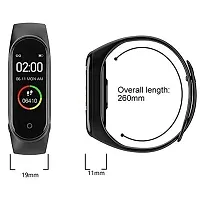 M4 Smart Band M4 ndash; Fitness Band 1.1-inch Color Display USB Charging Activity Tracker Menrsquo;s and Womenrsquo;s Health Tracking Compatible All Androids iOS Phone-thumb1