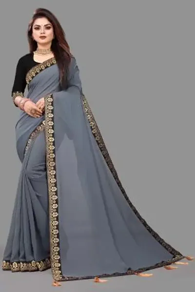 Stylish Fancy Designer Georgette Saree With Blouse Piece For Women