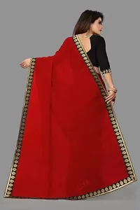 Stylish Fancy Designer Georgette Saree With Blouse Piece For Women-thumb1