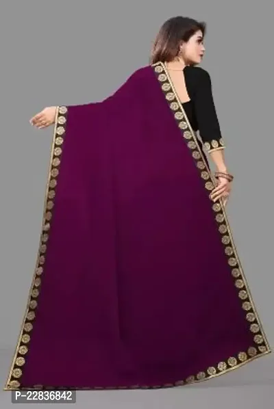 Stylish Fancy Designer Georgette Saree With Blouse Piece For Women-thumb2