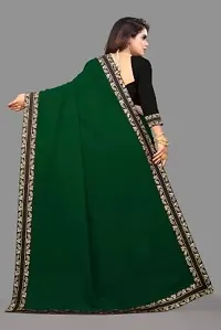 Stylish Fancy Designer Georgette Saree With Blouse Piece For Women-thumb1