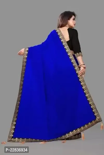 Stylish Fancy Designer Georgette Saree With Blouse Piece For Women-thumb2