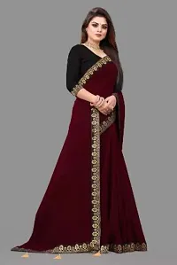 Stylish Fancy Designer Georgette Saree With Blouse Piece For Women-thumb1