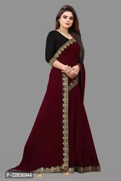 Stylish Fancy Designer Georgette Saree With Blouse Piece For Women-thumb2