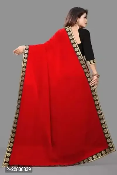 Stylish Fancy Designer Georgette Saree With Blouse Piece For Women-thumb2