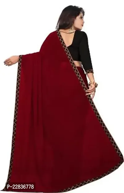 Stylish Fancy Designer Georgette Saree With Blouse Piece For Women-thumb2