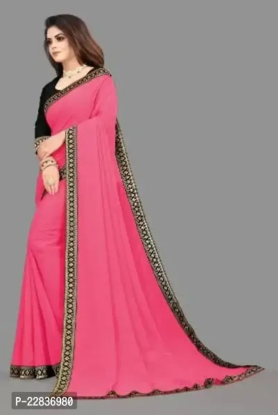 Stylish Fancy Designer Georgette Saree With Blouse Piece For Women-thumb2