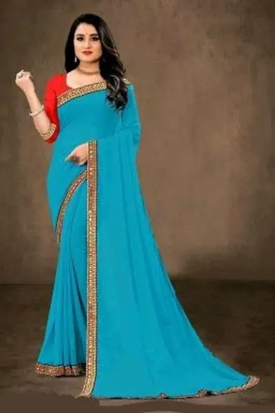 Stylish Fancy Designer Georgette Saree With Blouse Piece For Women