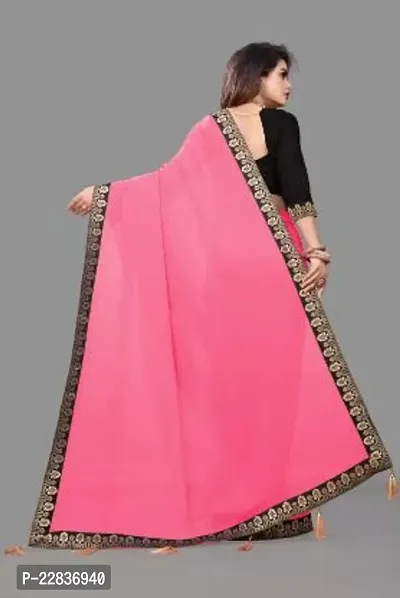 Stylish Fancy Designer Georgette Saree With Blouse Piece For Women-thumb2