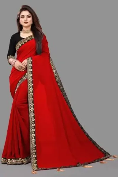 Stylish Fancy Designer Georgette Saree With Blouse Piece For Women