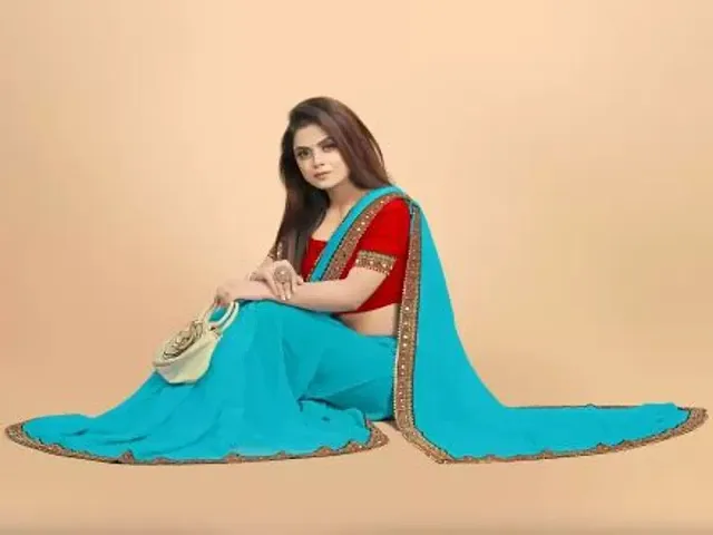 Stylish Fancy Designer Georgette Saree With Blouse Piece For Women