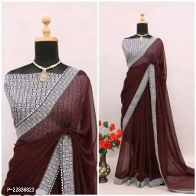 Stylish Fancy Designer Georgette Saree With Blouse Piece For Women