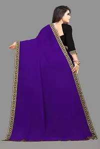 Stylish Fancy Designer Georgette Saree With Blouse Piece For Women-thumb1