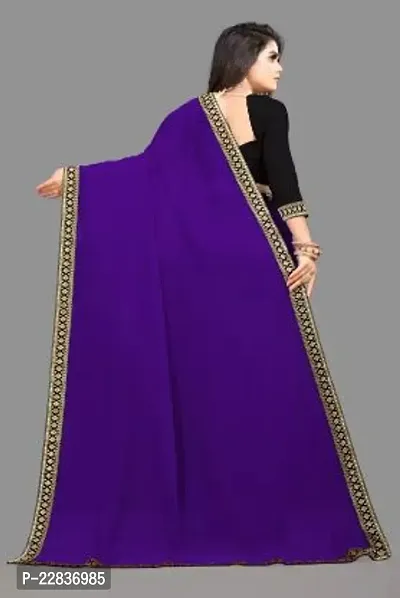 Stylish Fancy Designer Georgette Saree With Blouse Piece For Women-thumb2