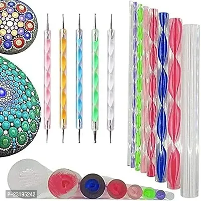 Dotting Tools For Painting, Rock Paint Kits, Nail Art, Polymer Clay, Diy Supplies With Ball Stylus Dot Pen-thumb0