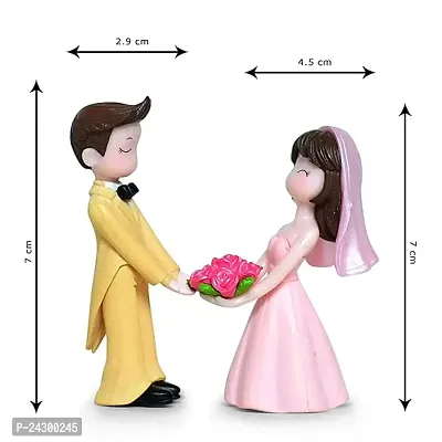 Pairs Wedding Doll Decoration Romantic Gift Desktop Decor Gifts For Car Wedding Bride Groom Statues Anniversary Figure Wedding Cake Figurines Wedding Couple-thumb2