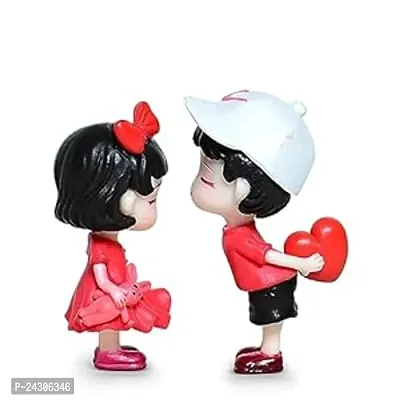 Forhead Kissing Couple Miniature Cake Toppers, Small Figurine, Valentine Couple