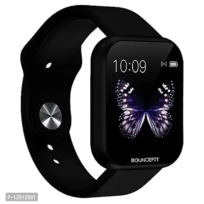 ID116 Bluetooth Smart Watch for Boys Android  iOS Devices Touchscreen Fitness Tracker for Men Women, Kids Activity with Step Counting Waterproof - Black-thumb0