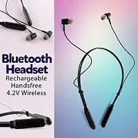 B11 Wireless Bluetooth Neckband in Ear Headphone Stereo Headset with Mic, Vibration Alert for All Smartphones - Multicolor-thumb2