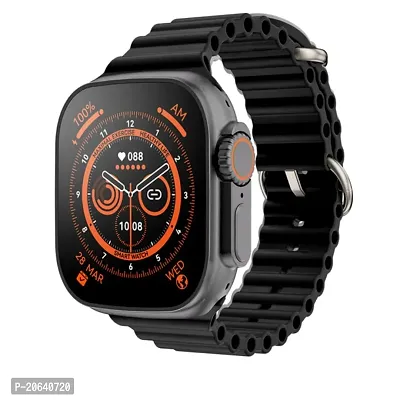 Watch S8 Ultra Latest Bluetooth Calling Series 8 AMOLED High Resolution with All Sports Features  Health Tracker, Charging Battery, Bluetooth Unisex Smart Watch Ultra-thumb0