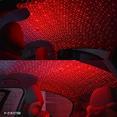 Car Interior Blue Star Roof Projector Ambient Light/USB Laser Projection Interior Decoration Light - Universal For All Cars-thumb0