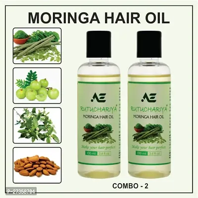 Moringa Hair Oil With Natural Moringa Extract, Pack of 2