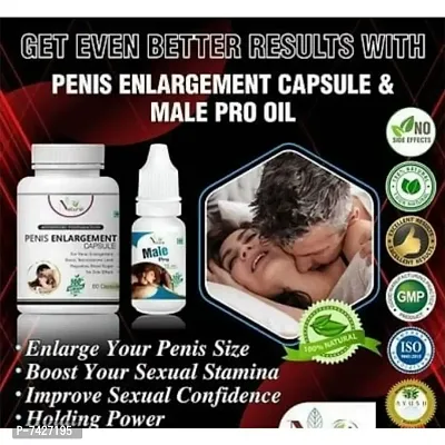 Penis Enlargement Capsule  Male Pro Oil | Ling Ki shakti bhadaye | sex long run 30 N 15 Ml-thumb0