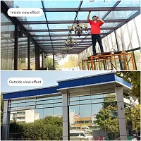 SUPERFAB? Glass Sunscreen Insulation Film Sun Room Window One-Way Privacy Shading Explosion-Proof Anti-UV Film Silver 50cm X 243.84cm-thumb3