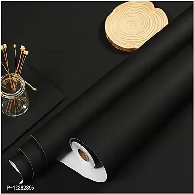 SUPERFAB? Black Matte Contact Paper Waterproof Peel and Stick Wallpaper Roll Waterproof Countertop Contact Paper for Kitchen Cabinets Backsplash Furniture Desk Counter Size 24 inch X 54 inches