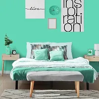 SUPERFAB? Tiffany Green Glossy Wallpaper Self Adhesive Waterproof Vinyl Air Release  Bubble Free for Bedroom Kitchen Furniture Decal Peel and Stick Size 24 Inch X 30 Inch (Tiffany Green Glossy)-thumb3