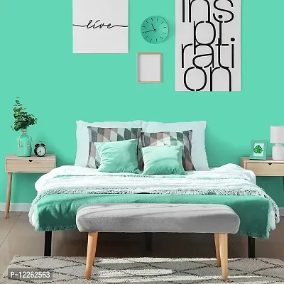 SUPERFAB? Tiffany Green Glossy Wallpaper Self Adhesive Waterproof Vinyl Air Release  Bubble Free for Bedroom Kitchen Furniture Decal Peel and Stick Size 24 Inch X 30 Inch (Tiffany Green Glossy)-thumb4