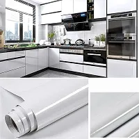 SUPERFAB? White Contact Paper Waterproof Peel and Stick Wallpaper Roll Waterproof Countertop Contact Paper for Kitchen Cabinets Backsplash Furniture Desk Counter Size 24 inch X 56 inches-thumb3