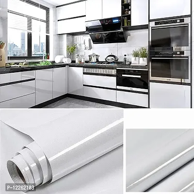 SUPERFAB? White Contact Paper Waterproof Peel and Stick Wallpaper Roll Waterproof Countertop Contact Paper for Kitchen Cabinets Backsplash Furniture Desk Counter Size 24 inch X 56 inches-thumb4