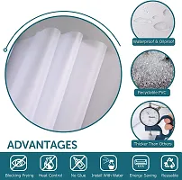 SUPERFAB? Frosted Window Privacy Film - Non Adhesive Static Cling Glass Stickers Sun UV Blocking Heat Control Door Covering Decals for Home Office Size 24inch X 67inch-thumb1