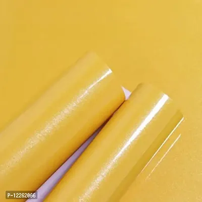 SUPERFAB? Yellow Contact Paper Waterproof Peel and Stick Wallpaper Roll Waterproof Countertop Contact Paper for Kitchen Cabinets Backsplash Furniture Desk Counter Size 24 inch X 54 inches