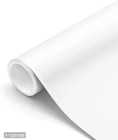 SUPERFAB? White Matte Contact Paper Waterproof Peel and Stick Wallpaper Roll Waterproof Countertop Contact Paper for Kitchen Cabinets Backsplash Furniture Desk Counter Size 24 inch X 66 inches