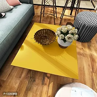 SUPERFAB? Yellow Contact Paper Waterproof Peel and Stick Wallpaper Roll Waterproof Countertop Contact Paper for Kitchen Cabinets Backsplash Furniture Desk Counter Size 24 inch X 54 inches-thumb3