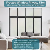 SUPERFAB? Frosted Window Privacy Film - Non Adhesive Static Cling Glass Stickers Sun UV Blocking Heat Control Door Covering Decals for Home Office Size 24inch X 67inch-thumb2