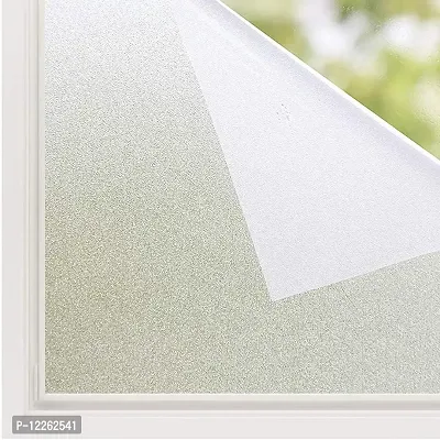 SUPERFAB? Privacy Window Film Frosted Glass Film Static Cling Glass Film No Glue Anti-UV Window Sticker Non Adhesive for Privacy Office Meeting Room Bathroom Living Room-thumb3