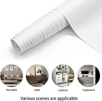 SUPERFAB? White Matte Contact Paper Waterproof Peel and Stick Wallpaper Roll Waterproof Countertop Contact Paper for Kitchen Cabinets Backsplash Furniture Desk Counter Size 24 inch X 66 inches-thumb4