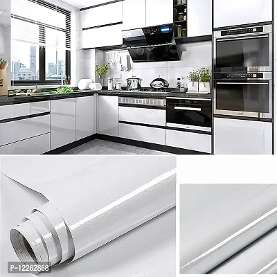 SUPERFAB? White Contact Paper Waterproof Peel and Stick Wallpaper Roll Waterproof Countertop Contact Paper for Kitchen Cabinets Backsplash Furniture Desk Counter Size 24 inch X 68 inches-thumb2